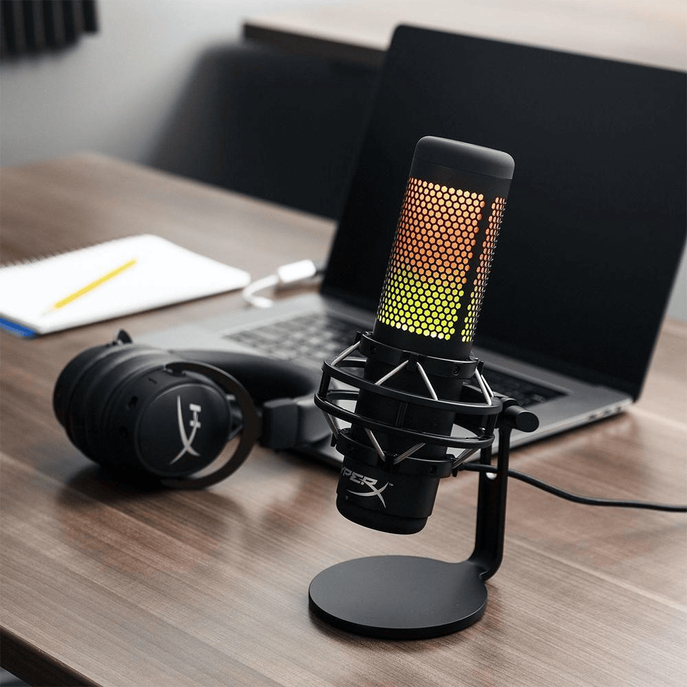 Microfone Gamer HyperX QuadCast S Podcast