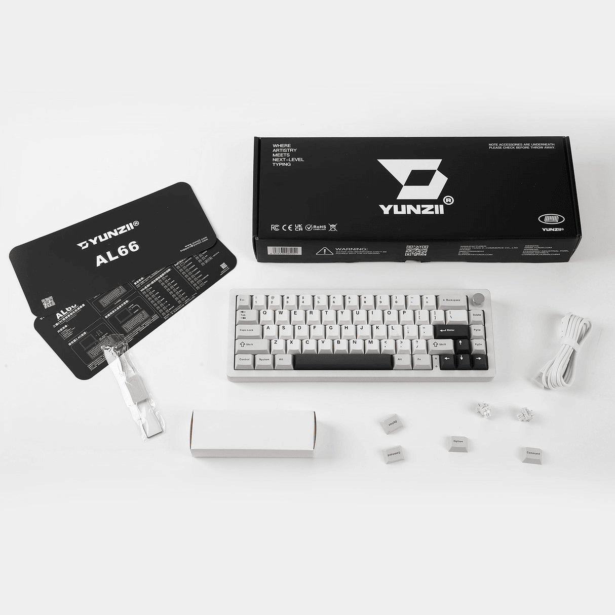 Teclado Mecânico YUNZII AL66 Wireless